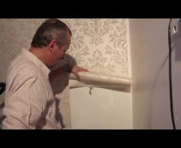Wallpapering a feature wall